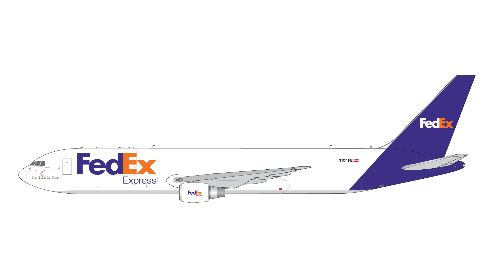GJFDX1994 GEMINI JETS FedEx / フェデックス B767-300ERF(W) N104FE 1:400 完売しました。