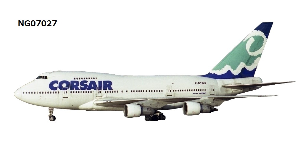 NG07027 NG MODELS CORSAIR / コルセア/コルセール B747SP F-GTOM 1:400 完売しました。