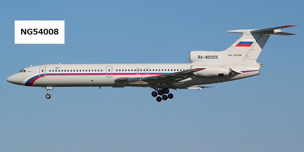 NG54008 NG MODELS Russia - Air Force with 223rd Flight unit logo Tu-154B-2 RA-85555 1:400 完売しました。