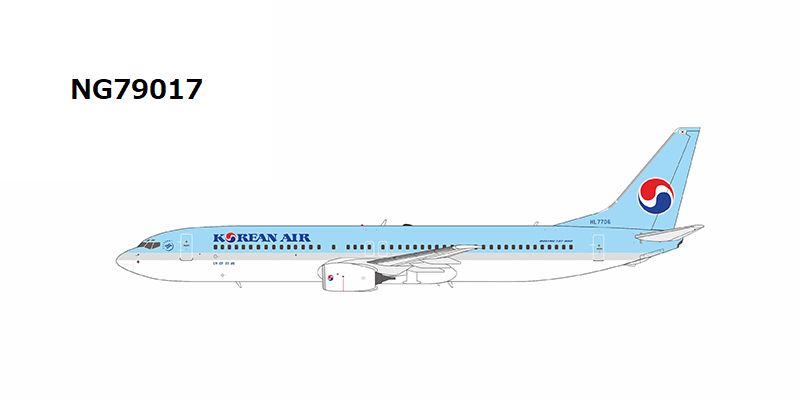 NG79017 NG MODELS Korean Air / 大韓航空 B737-900 HL7706 1:400 お取り寄せ