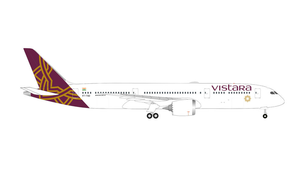 536868 Herpa VISTARA / ビスタラ航空 B787-9 VT-TSD 1:500 完売しました。