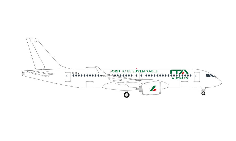 536875 Herpa ITA Airways / ITAエアウェイズ A220-300 EI-HHJ Born to be Sustainable 1:500