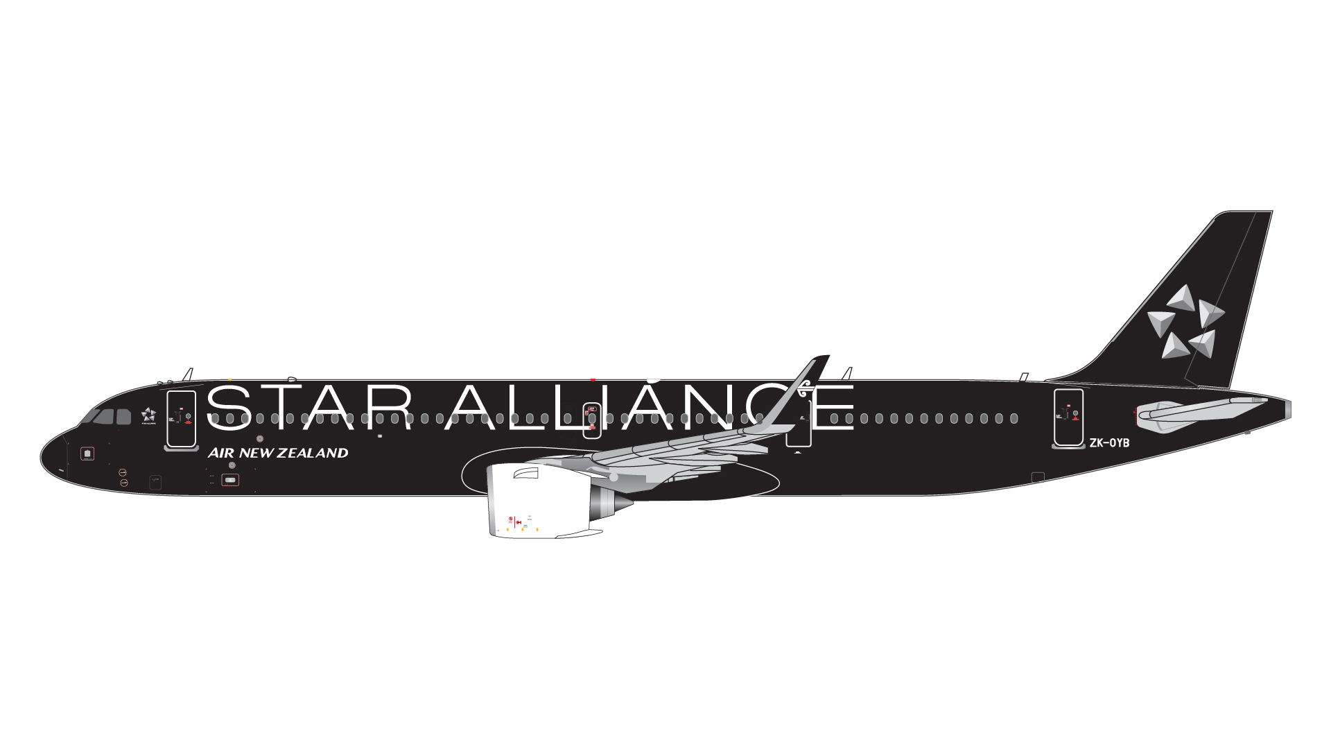 GJANZ2178 GEMINI JETS Air New Zealand / ニュージーランド航空 Star Alliance A321neo ZK-OYB 1:400 完売しました。