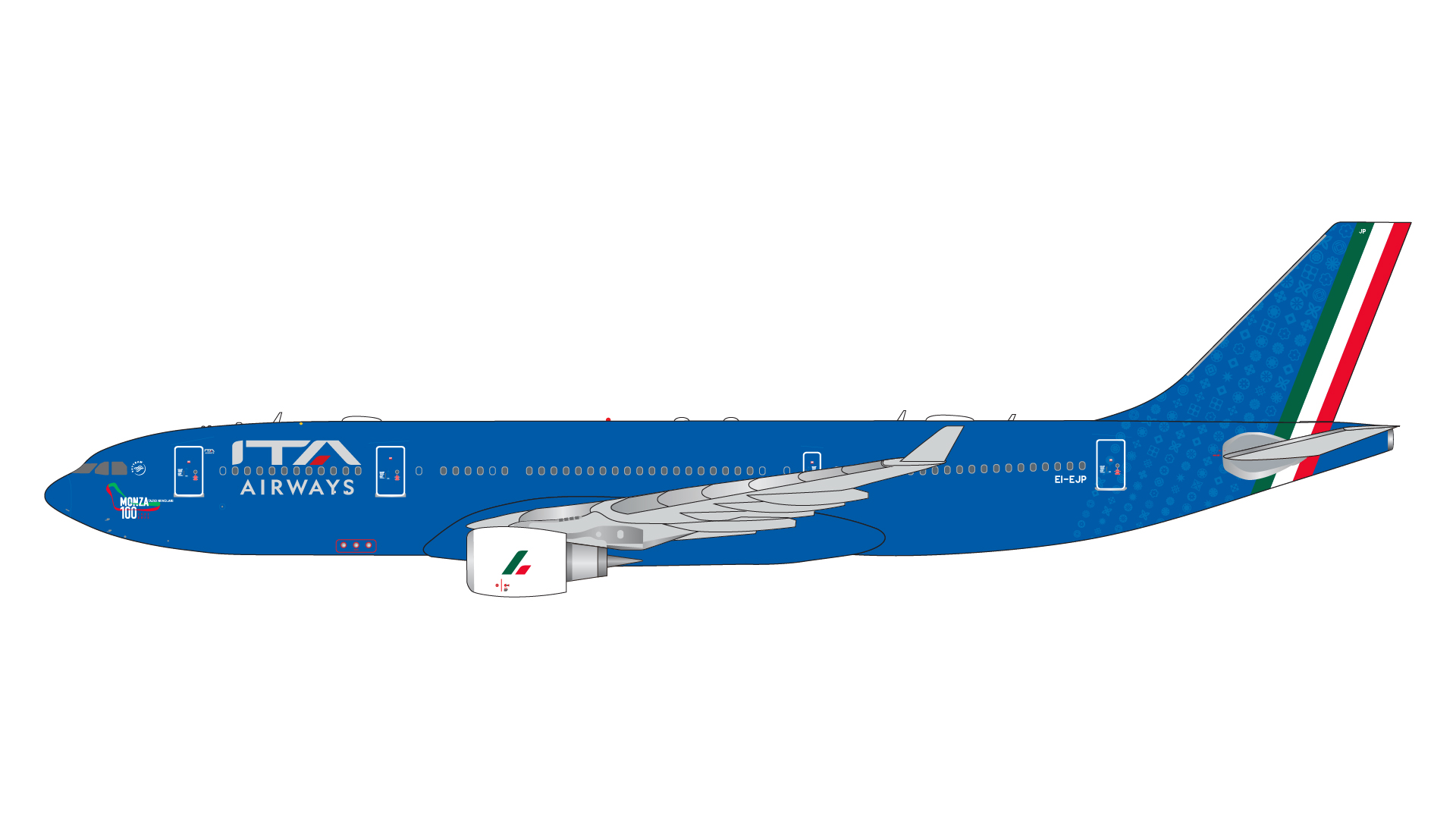 GJITY2129 GEMINI JETS ITA Airways / ITAエアウェイズ Autodomo Nazionale Monza 100 A330-200 EI-EJP 1:400 メーカー完売