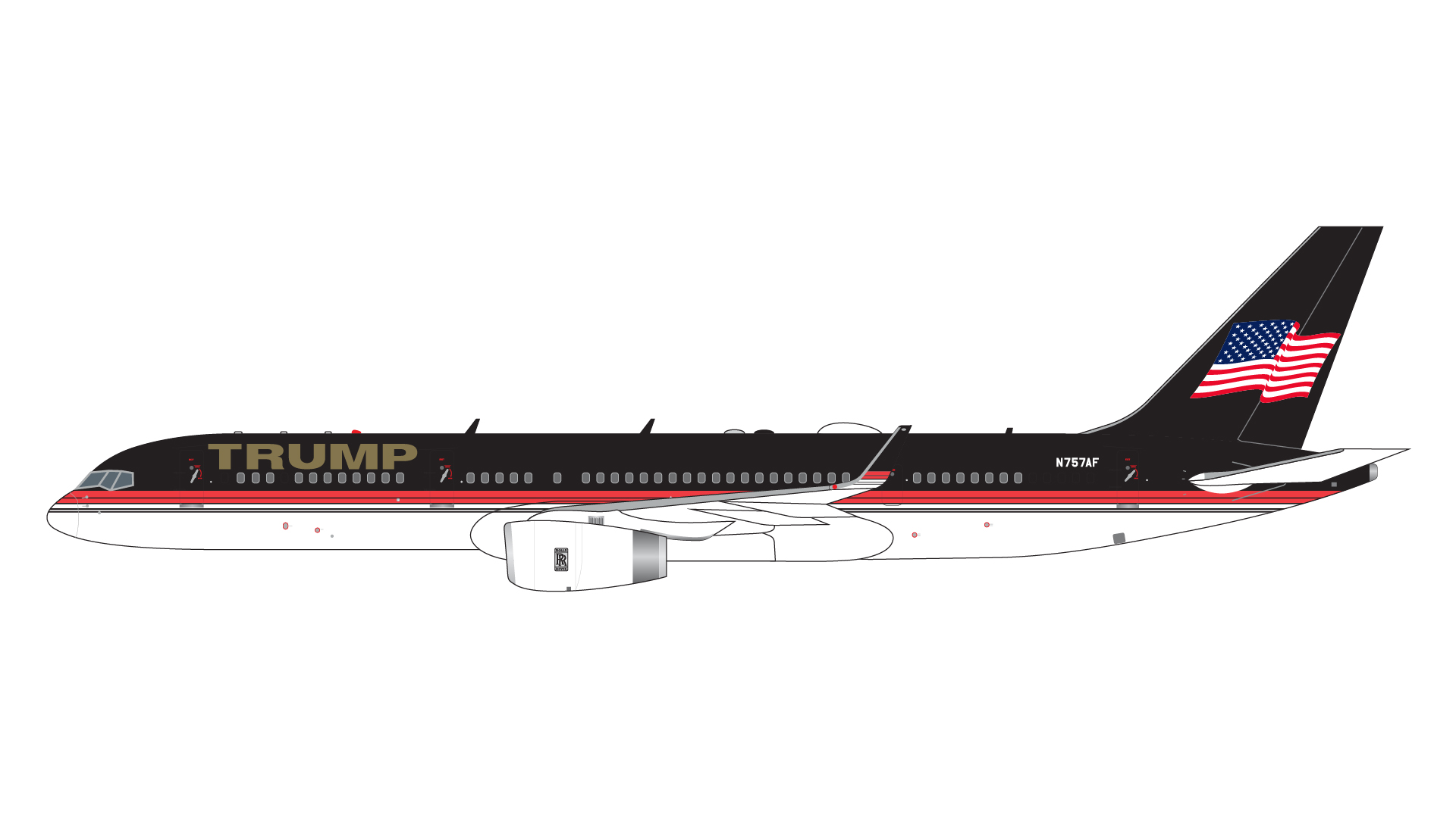 GJTRU2171 GEMINI JETS Trump / トランプジェット B757-200 N757AF 1:400 完売しました。