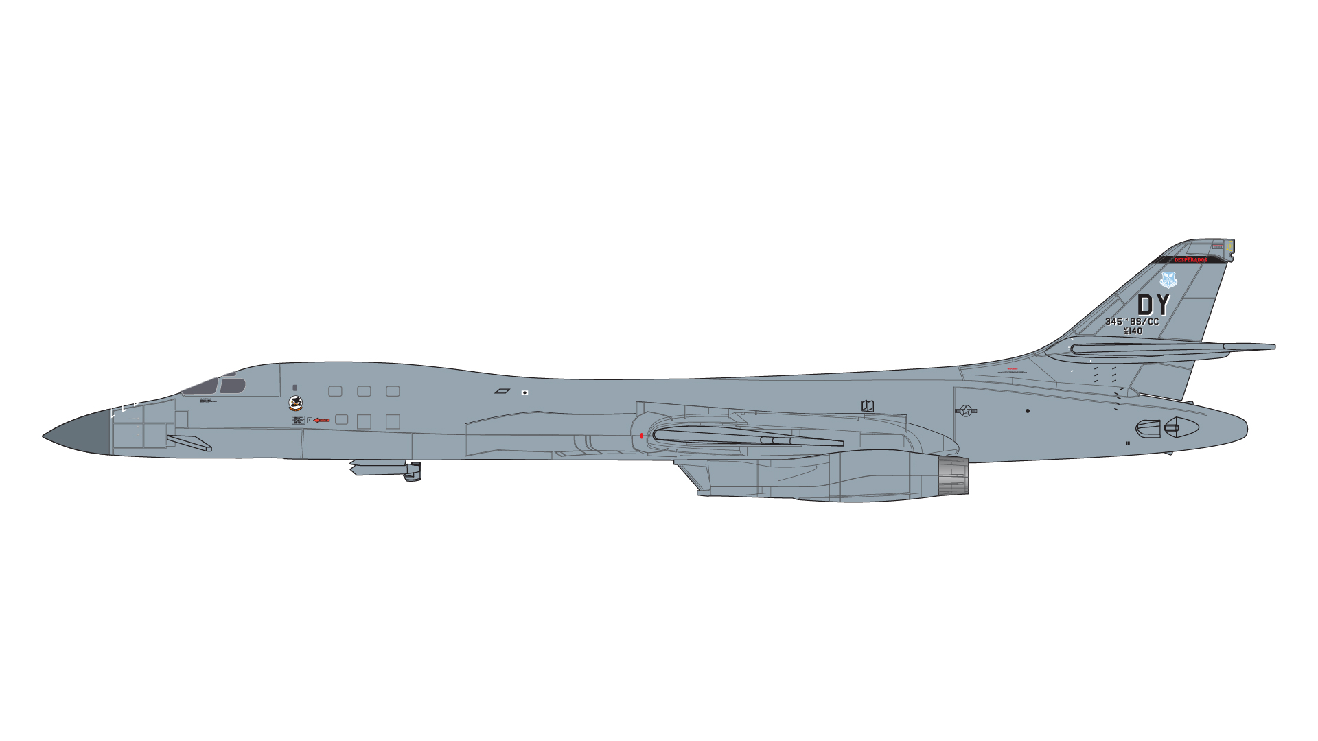 GMUSA125 GEMINI MACS U.S. Air Force / アメリカ空軍 B-1B Lancer 86-0140 Dyess AFB esperados 1:400 お取り寄せ