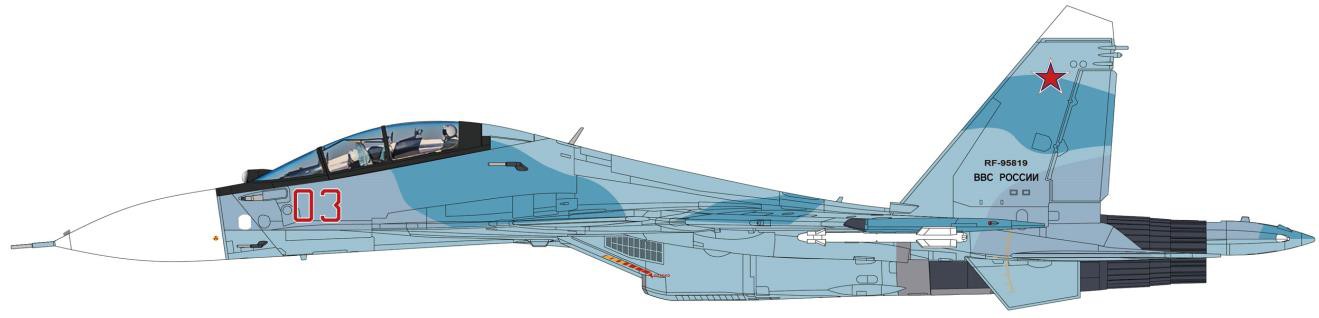 HA9501 HOBBY MASTER Russian Air Force / ロシア航空宇宙軍 Su-30SMフランカー 2015 1:72 メーカー完売