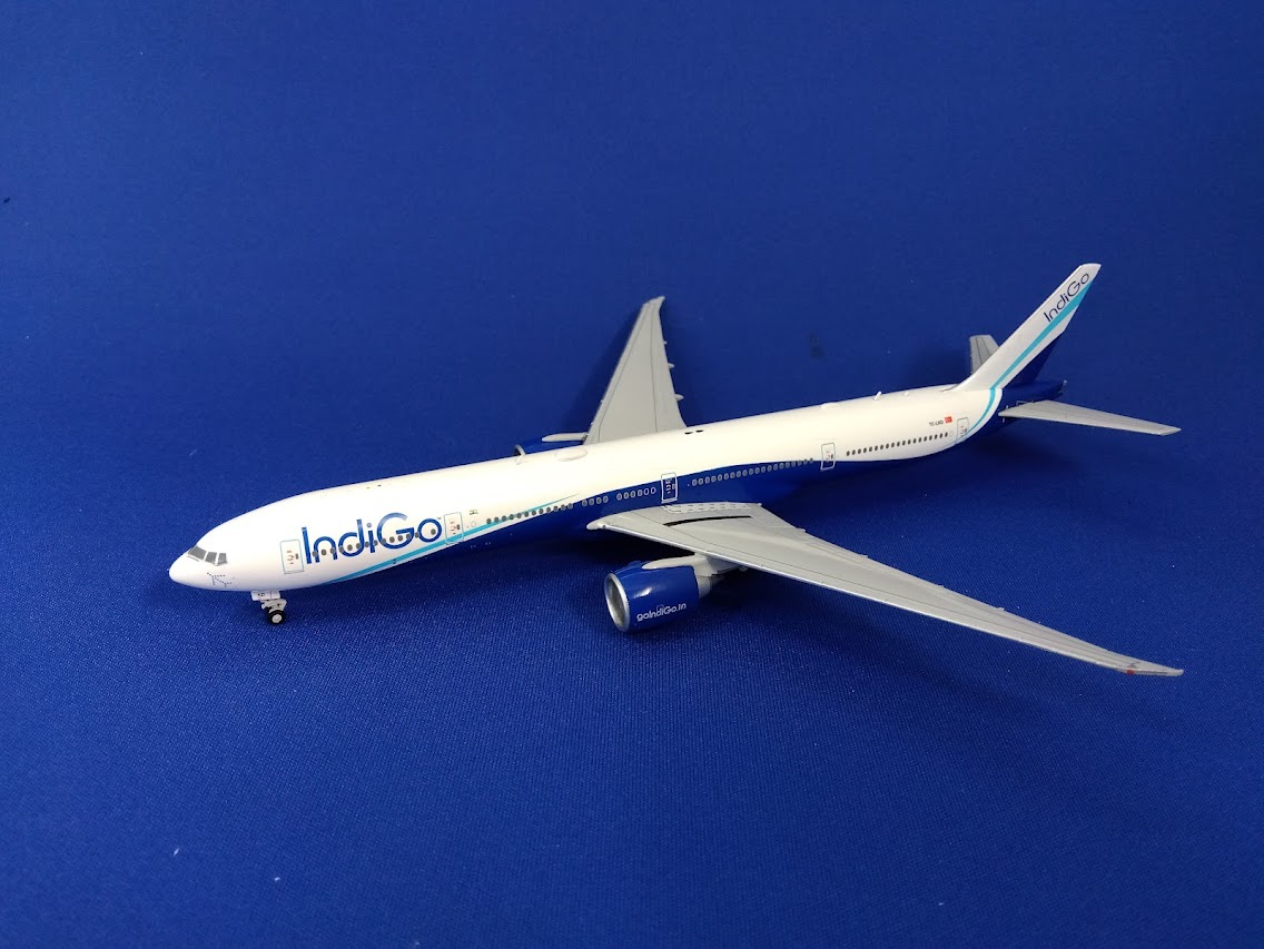 LH4344 JC WING IndiGo / インディゴ B777-300ER TC-LKD 1:400 完売しました。