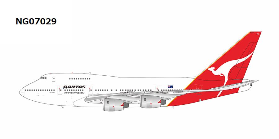 NG07029 NG MODELS Qantas Airways / カンタス航空 The Spirit of Australia title B747SP VH-EAB 1:400 完売しました。