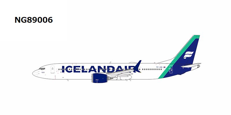 NG89006 NG MODELS Icelandair / アイスランド航空 Green tail; named Langjokull B737 MAX9 TF-ICB 1:400 完売しました。