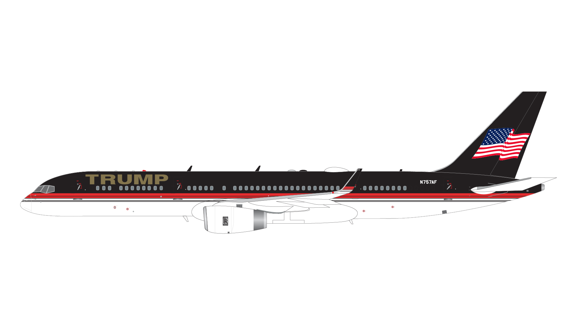 G2TRU1203 GEMINI 200 Trump / トランプジェット B757-200 N757AF  1:200 完売しました。