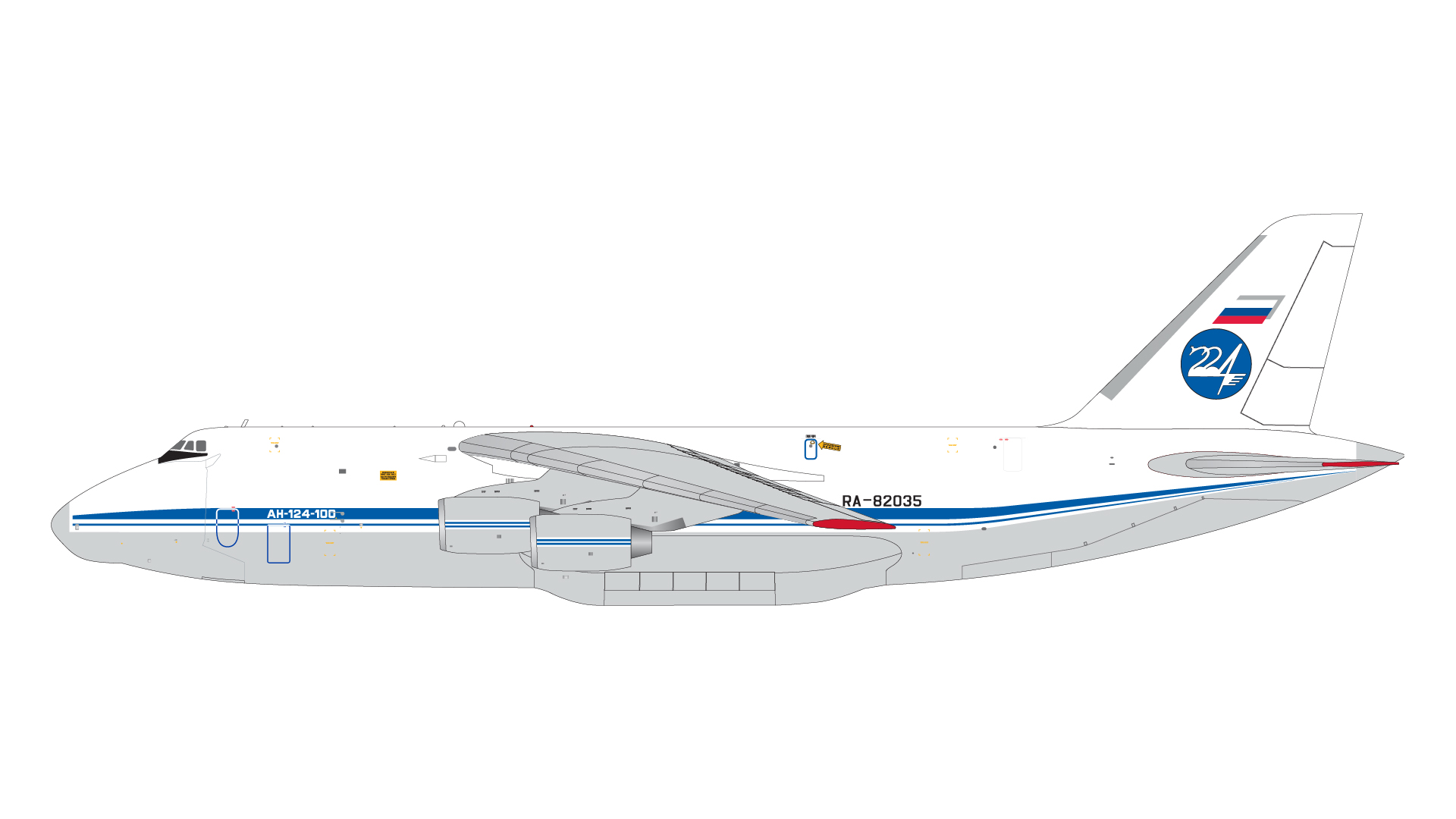 G2TTF1080 GEMINI 200 Russian Federation A.F. / ロシア空軍 An-124-100 RA-82035  1:200