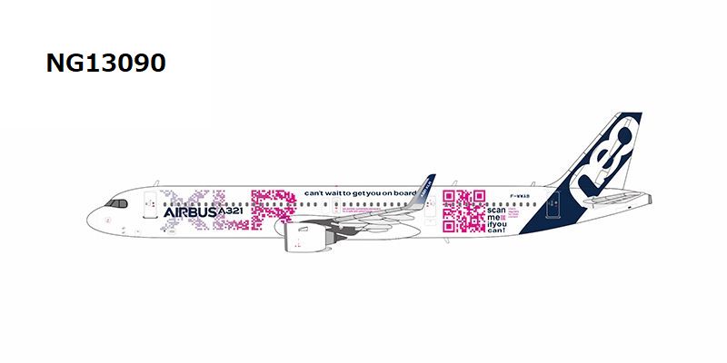 NG13090 NG MODELS Airbus house color / エアバスハウスカラー QR code cs A321XLR F-WWAB 1:400 完売しました。