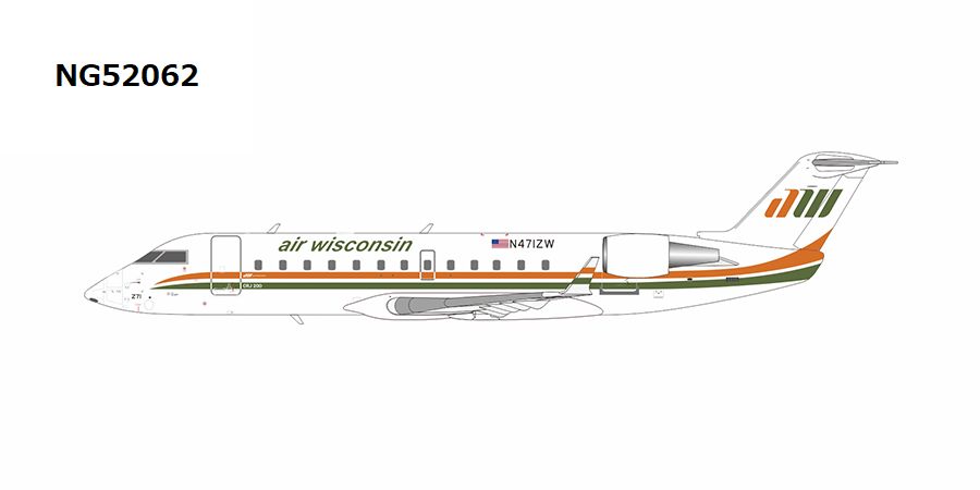 NG52062 NG MODELS Air Wisconsin(United Express)  / エア・ウィスコンシン retro cs CRJ-200LR N471AW 1:200 完売しました。