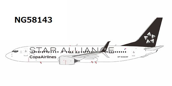 NG58143 NG MODELS Copa Airlines / コパ航空 star alliance cs; with scimitar winglets B737-800/w HP-1830CMP 1:400 お取り寄せ
