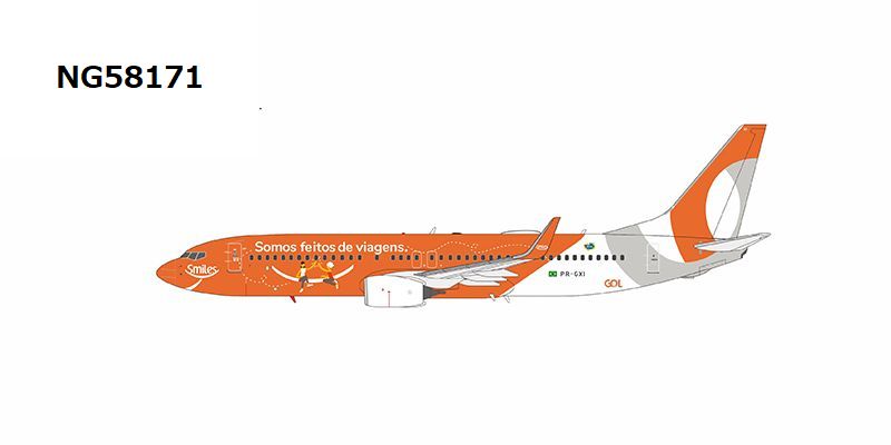 NG58171 NG MODELS GOL Linhas Aereas / ゴル航空 smile cs 737-800/w PR-GXI 1:400 お取り寄せ