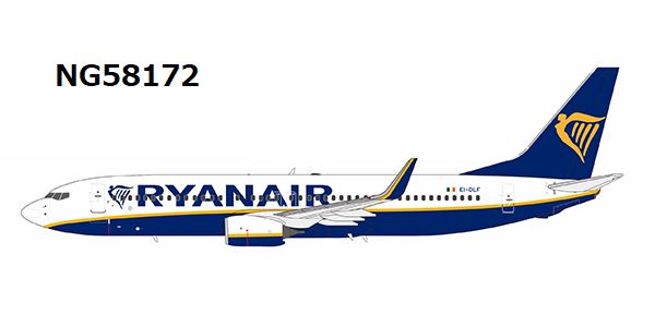 NG58172 NG MODELS Ryanair / ライアンエアー B737-800/w EI-DLF 1:400 完売しました。