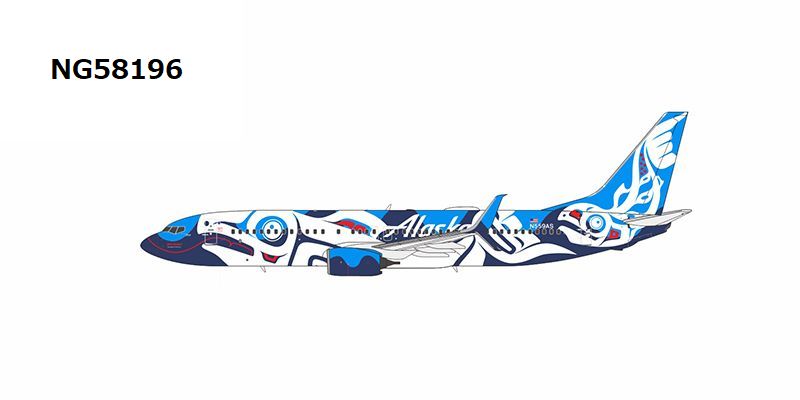 NG58196 NG MODELS Alaska Airlines / アラスカ航空 Salmon People cs; with scimitar winglets B737-800/w N559AS 1:400 完売しました。