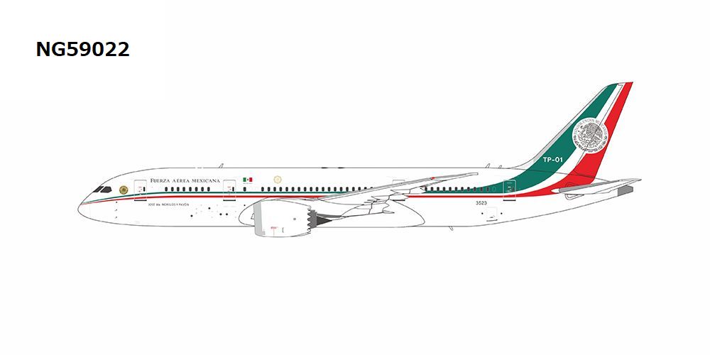 NG59022 NG MODELS Mexico Air Force / メキシコ空軍 B787-8 TP-01 1:400 完売しました。