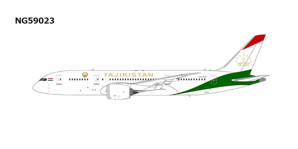 NG59023 NG MODELS Tajikistan Government / タジキスタン政府 B787-8 EY-001 1:400