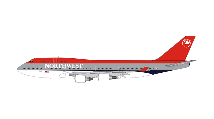 04534 Phoenix Northwest Airlines / ノースウエスト航空 B747-400 N667US 1:400 完売しました。