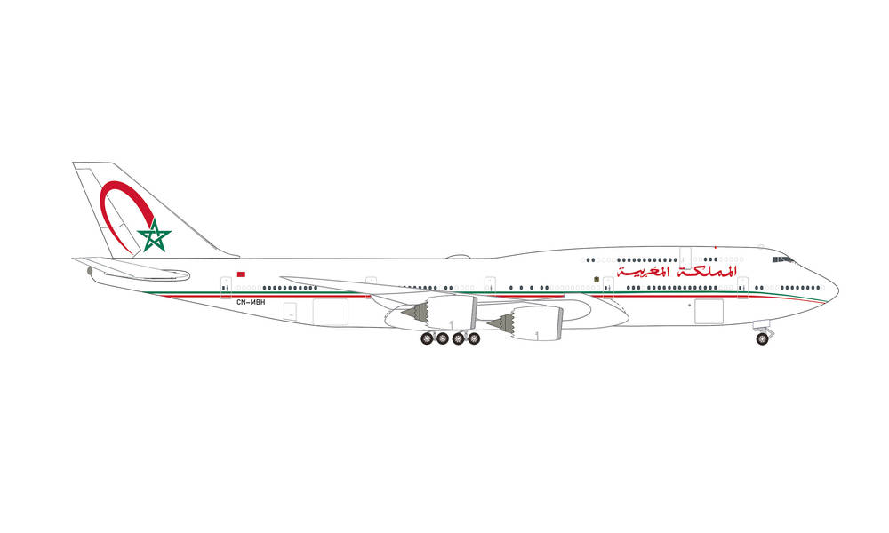 536882 Herpa Morocco Government / モロッコ政府専用機 B747-8BBJ CN-MBH 1:500 完売しました。