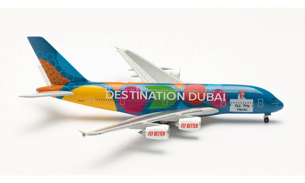 536905 Herpa Emirates / エミレーツ航空 A380 A6-EOT Destination Dubai 1:500 完売しました。