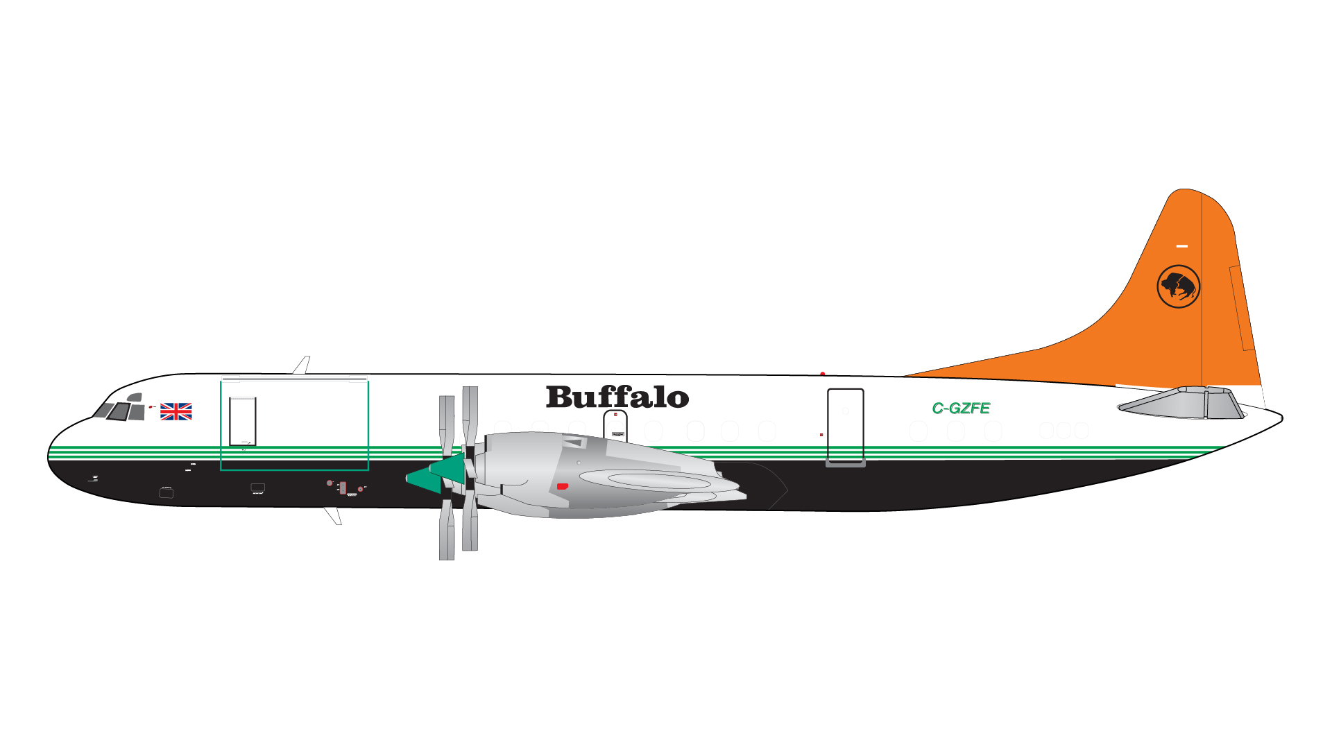 G2BFL1210 GEMINI 200 Buffalo Airways / バッファロー航空 L-188-C(F) C-GZFE  1:200 完売しました。