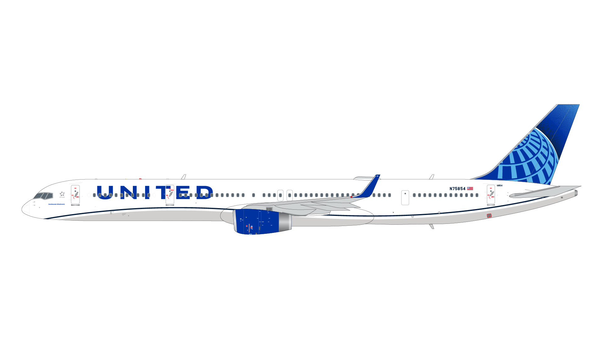 G2UAL1101 GEMINI 200 United Airlines / ユナイテッド航空 B757-300W N75854 1:200 完売しました。