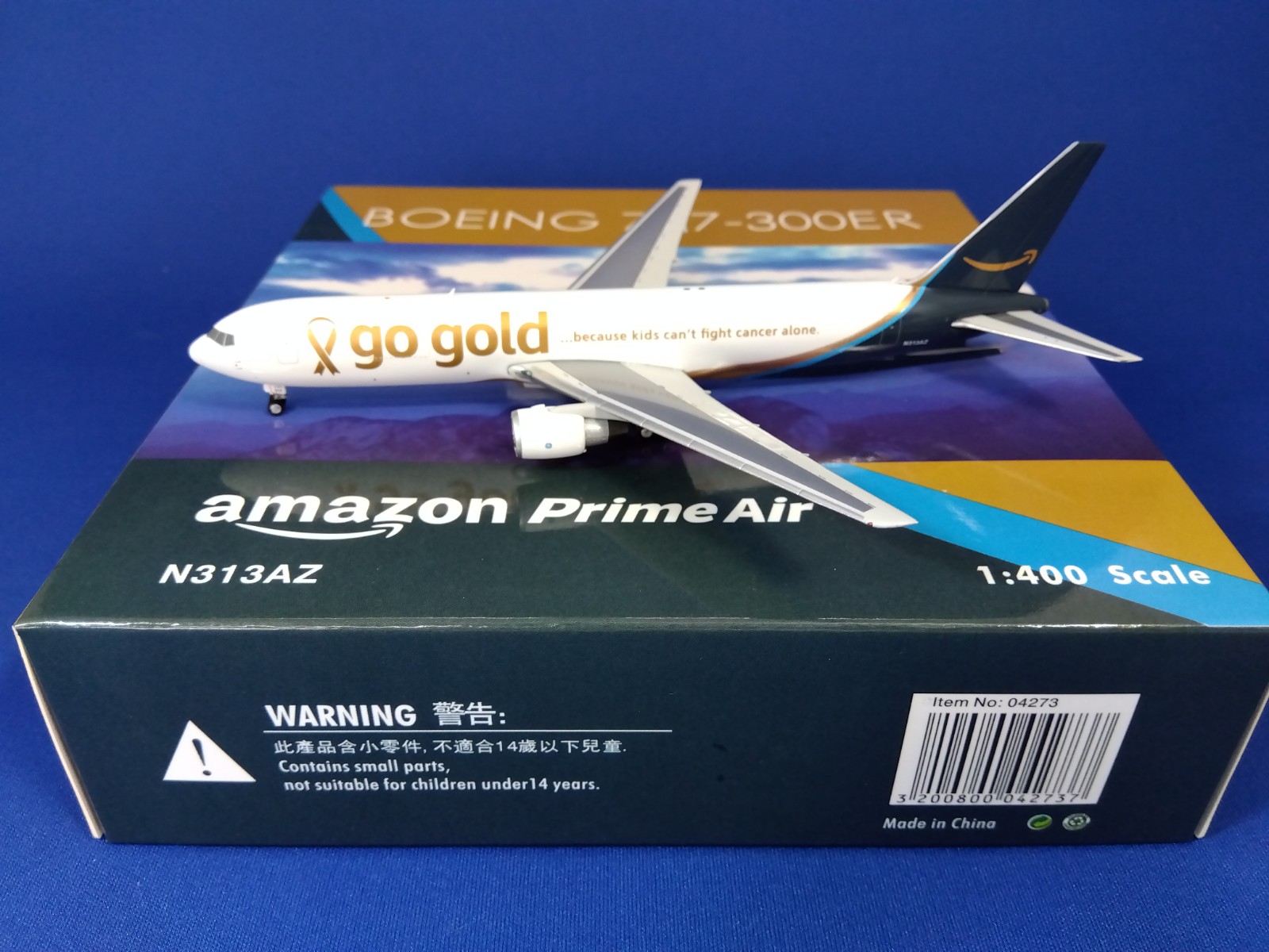 04273 Phoenix Amazon Prime Air go gold アマゾン プライムエア B767-300ER N313AZ 1:400 完売しました。