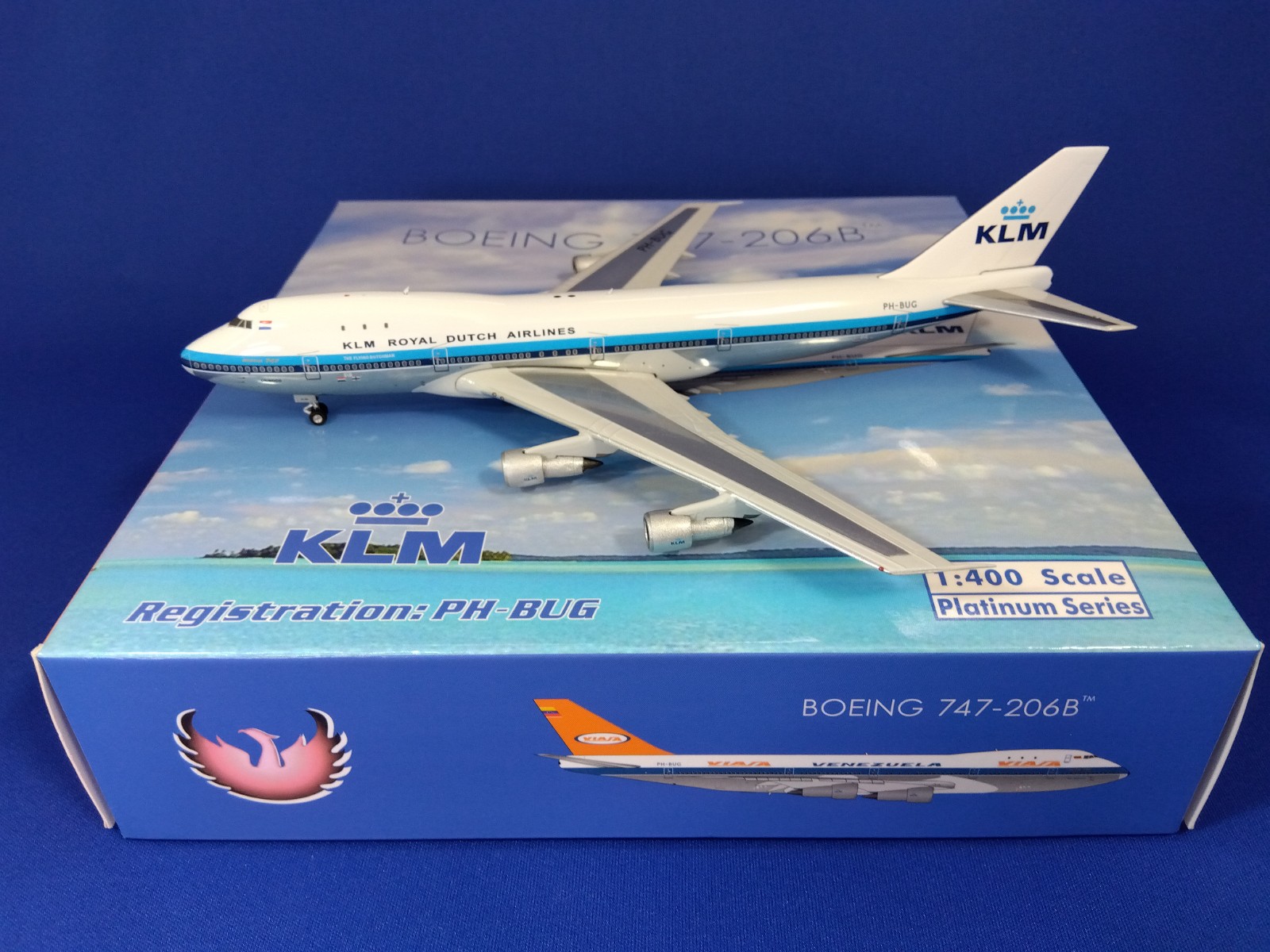 11681 Phoenix VIASA-KLM / ヴィアサ ＫＬＭオランダ航空 B747-200 PH-BUG 1:400 完売しました。