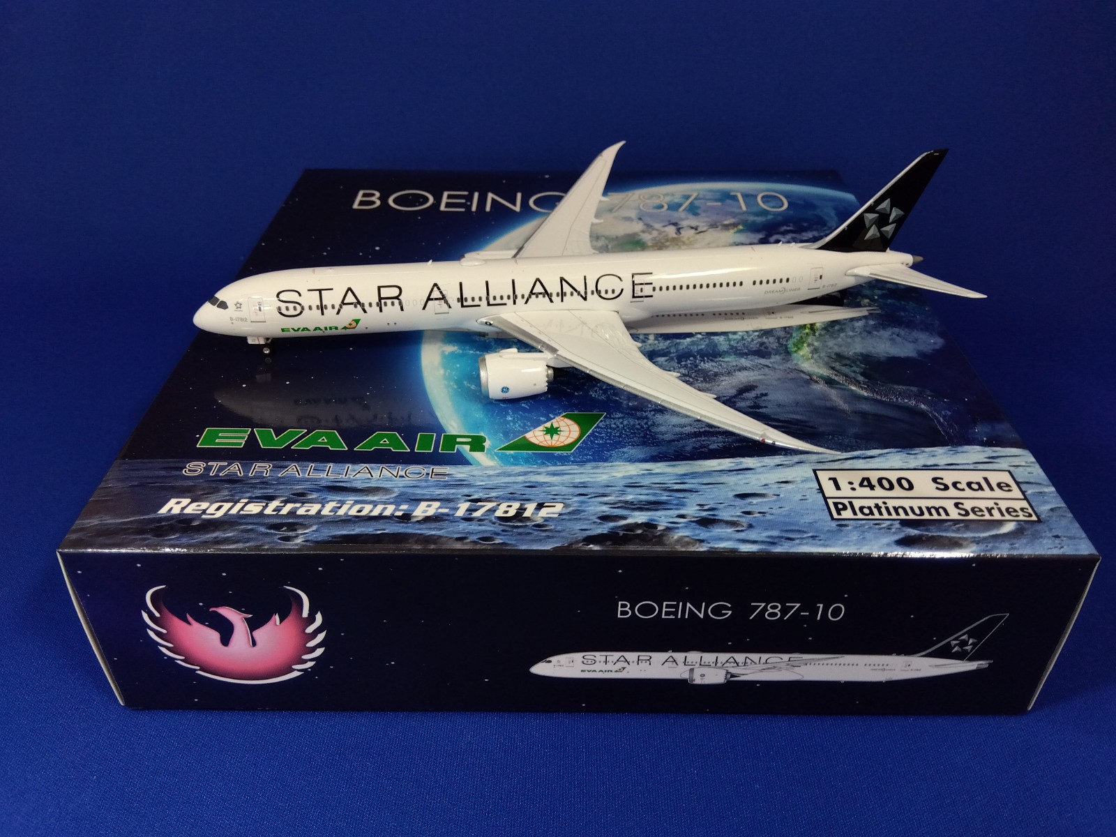 11792 Phoenix EVA AIR / エバー航空/エヴァエア/長栄航空 Star Alliance B787-10 B-17812 1:400 お取り寄せ