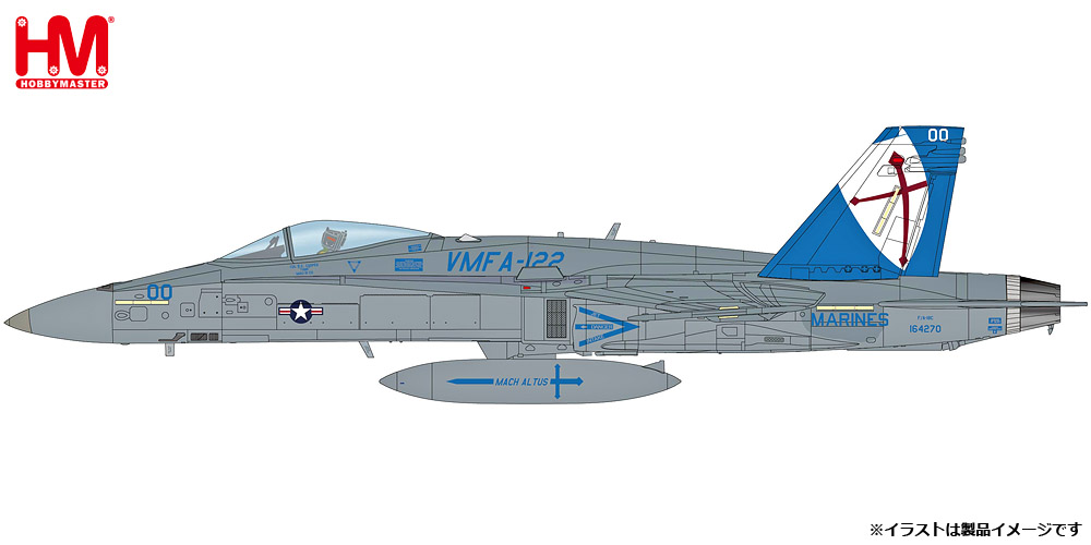 HA3579 HOBBY MASTER U.S. Air Force / アメリカ空軍 F/A-18C ホーネット VMFA-122 クルセイダーズ 岩国基地 2016 1:72 完売しました。