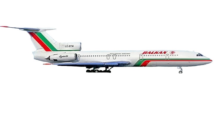 11826 Phoenix Balkan Bulgarian Airlines / バルカン・ブルガリアン・エアラインズ TU-154B LZ-BTM 1:400 お取り寄せ