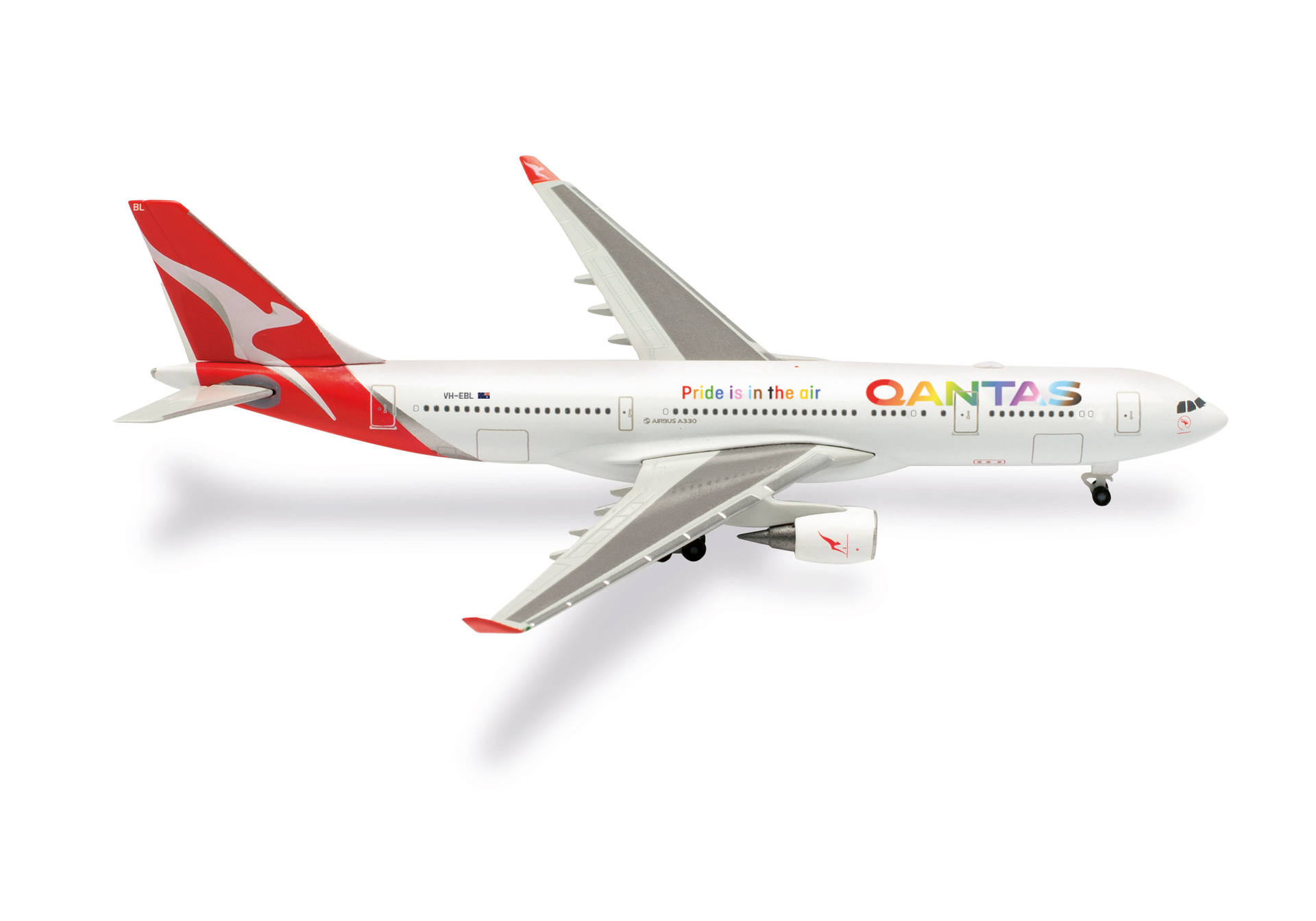 537148 Herpa Qantas Airways / カンタス航空 A330-200 VH-EBL “Pride is in the Air” “Whitsundays” 1:500 完売しました。