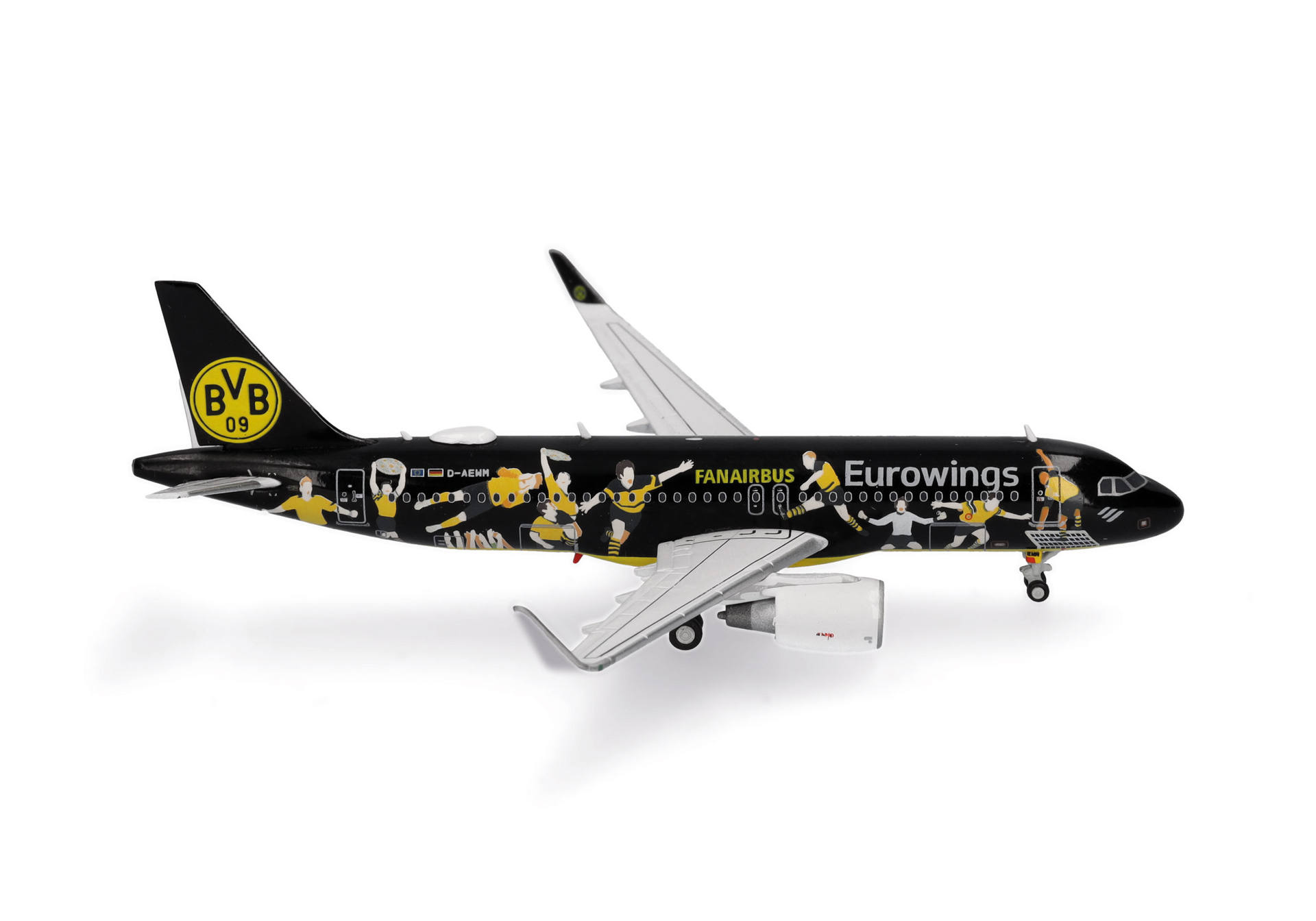 562829 Herpa Eurowings / ユーロウイングス A320 D-AEWM BVB Fanairbus 1:400