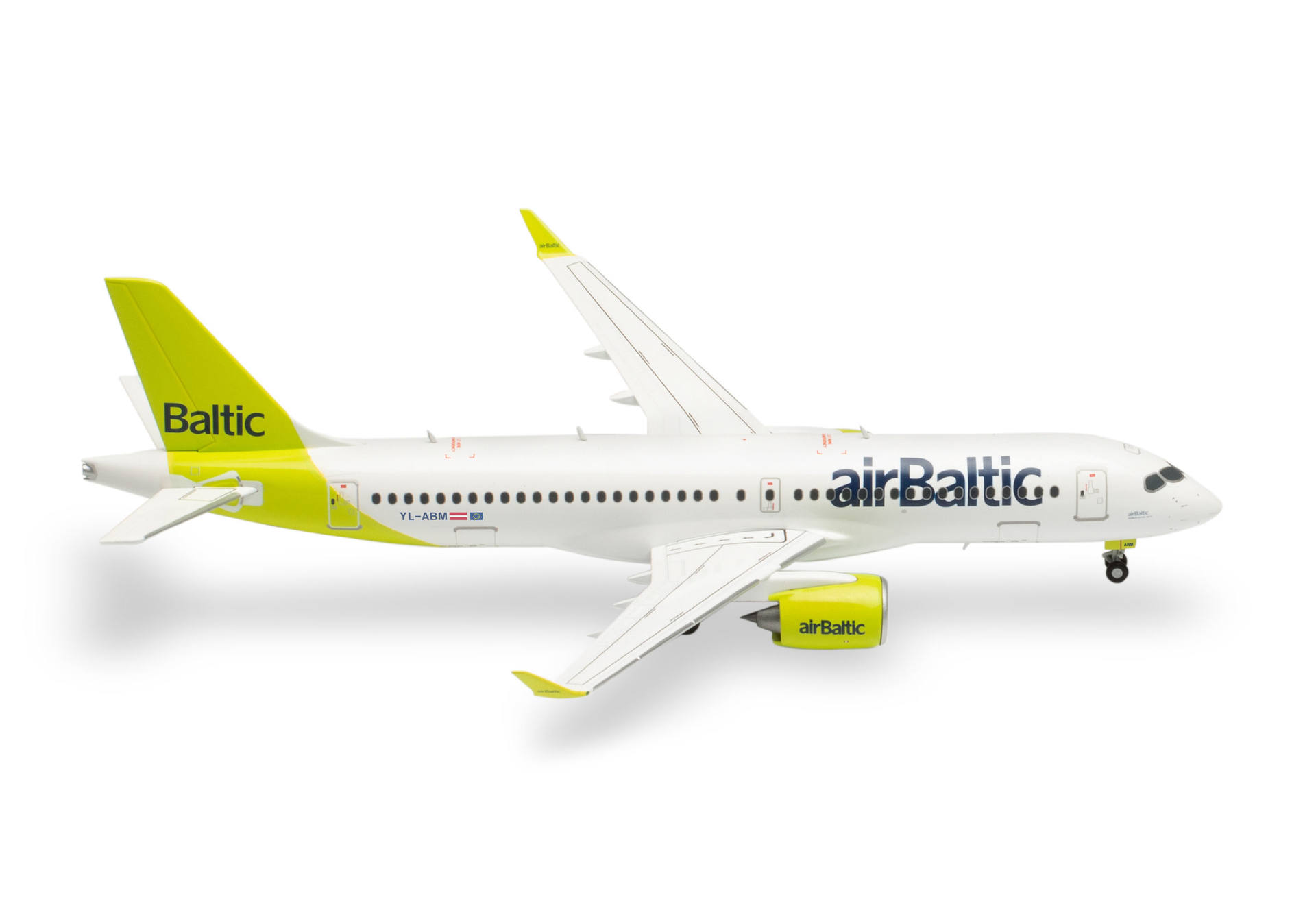 571487-001 Herpa airBaltic / エア バルティック A220-300 YL-ABM 1:200 お取り寄せ