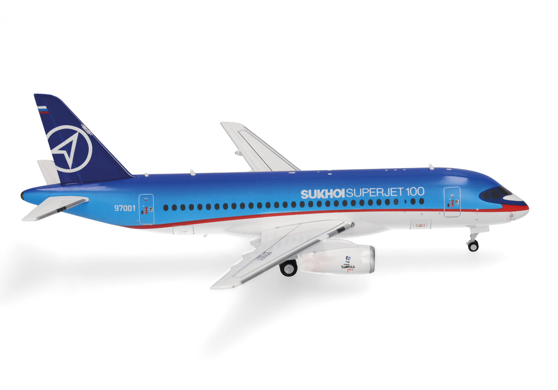 572880 Herpa Sukhoi  / スホーイ SSJ-100(スホーイスーパージェット100) 97001 1:200 完売しました。