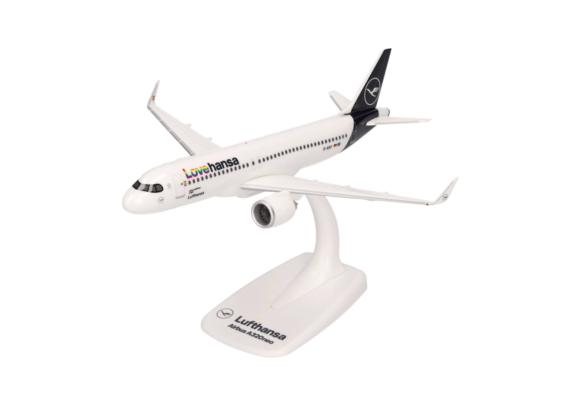 613880 Herpa SNAPFIT Lufthansa / ルフトハンザドイツ航空 A320neo D-AINY “Lovehansa” “Lingen” 1:200 予約