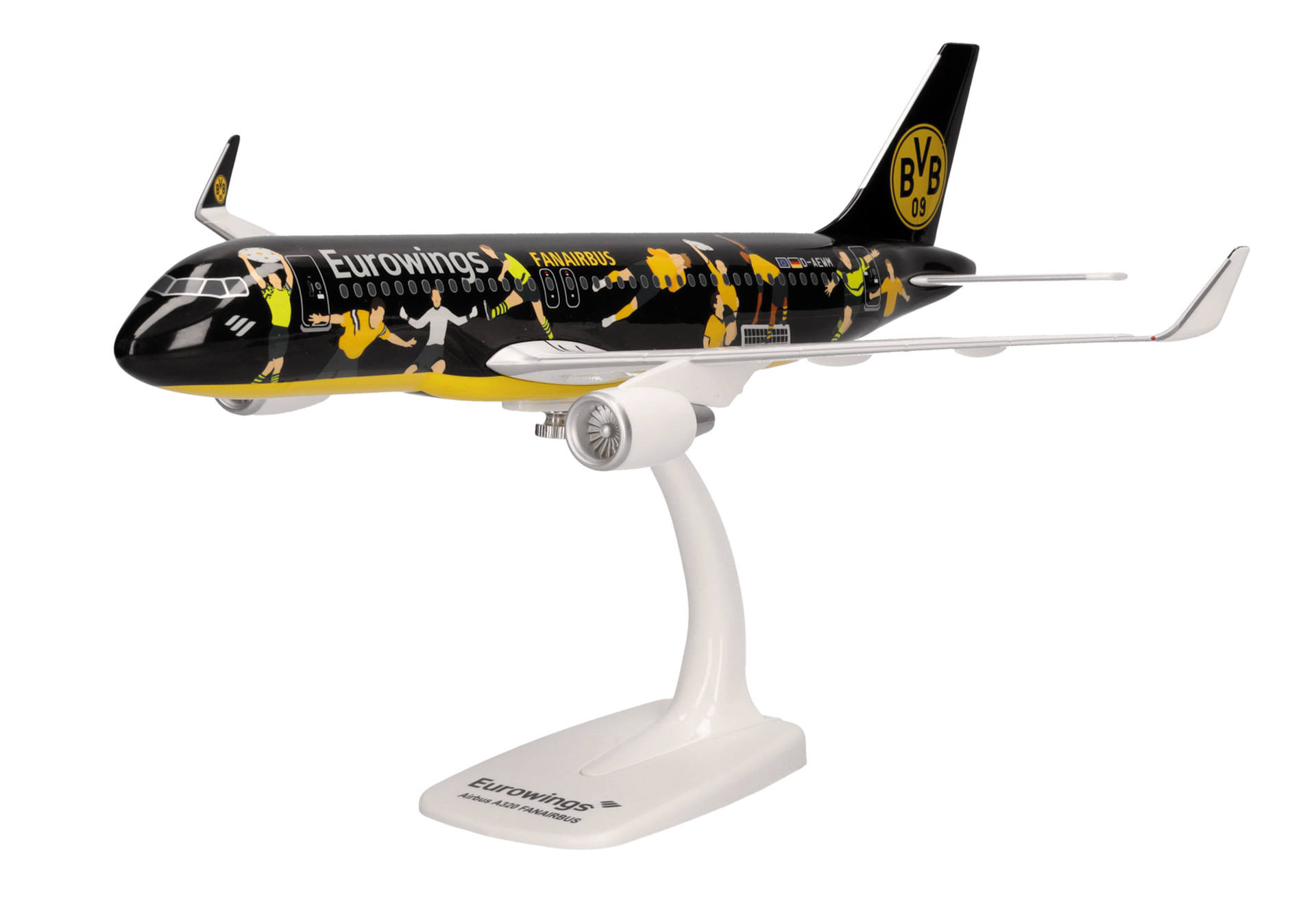 613934 Herpa SNAPFIT Eurowings / ユーロウイングス A320 D-AEWM “BVB Fanairbus” 1:100 予約