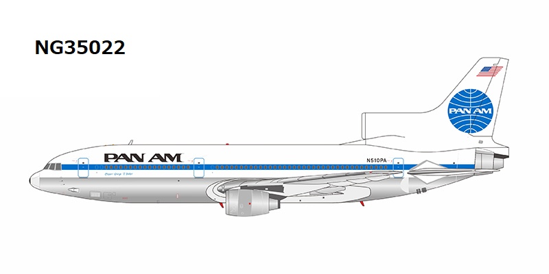 NG35022 NG MODELS Pan American Airways / パンアメリカン航空 named "Clipper George T. Baker" L-1011-500 N510PA 1:400 完売しました。