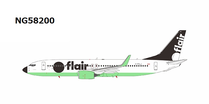 NG58200 NG MODELS Flair Airlines / フレア航空 named "J. N. (Jim) Rogers" B737-800/w C-FFLJ 1:400 完売しました