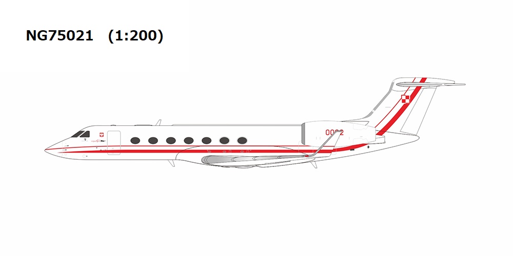 NG75021 NG MODELS Polish Air Force / ポーランド空軍 Gulfstream G550 0002 1:200 お取り寄せ