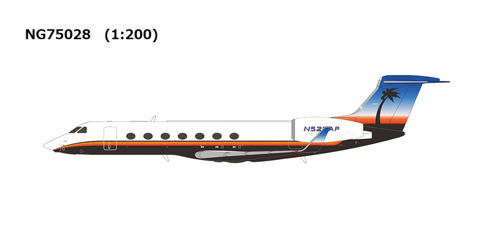 NG75028 NG MODELS Million Air / ミリオンエア Gulfstream G550 N528AP 1:200 完売しました。
