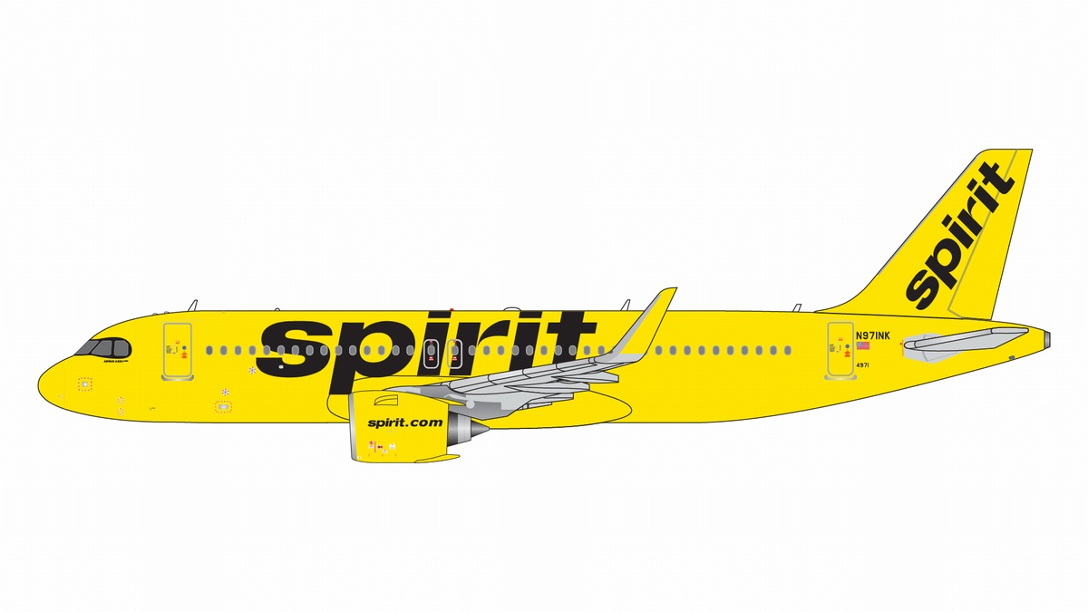 GJNKS2201 GEMINI JETS Spirit / スピリット航空/スピリッツ航空 new livery A320neo N971NK 1:400 メーカー完売