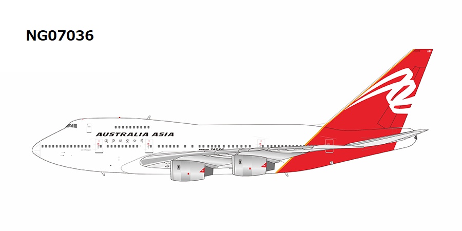NG07036 NG MODELS Australia Asia / オーストラリア・アジア航空 "City of Traralgon" B747SP VH-EAB 1:400 お取り寄せ