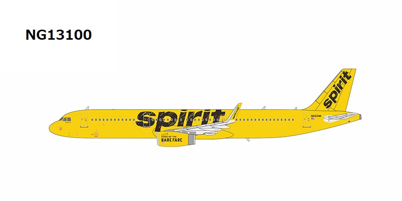 NG13100 NG MODELS Spirit / スピリット航空/スピリッツ航空 A321-200w N660NK 1:400 メーカー完売