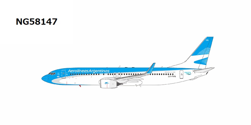 NG58147 NG MODELS Aerolineas Argentinas / アルゼンチン航空 B737-800W LV-FVN 1:400 完売しました。