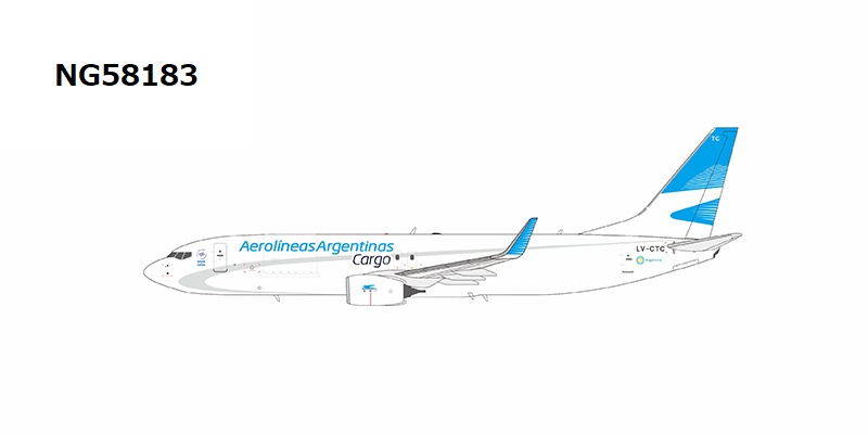 NG58183 NG MODELS Aerolineas Argentinas Cargo / アルゼンチン航空貨物 B737-800SFW LV-CTC 1:400 完売しました。