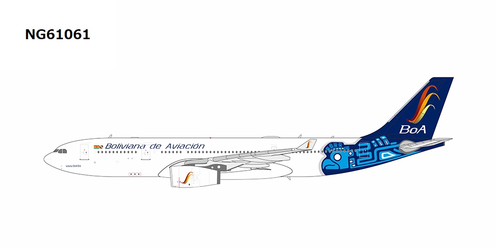 NG61061 NG MODELS Boliviana de Aviacion (Boa) / ボリビアーナ航空 A330-200 CP-3209 1:400 お取り寄せ